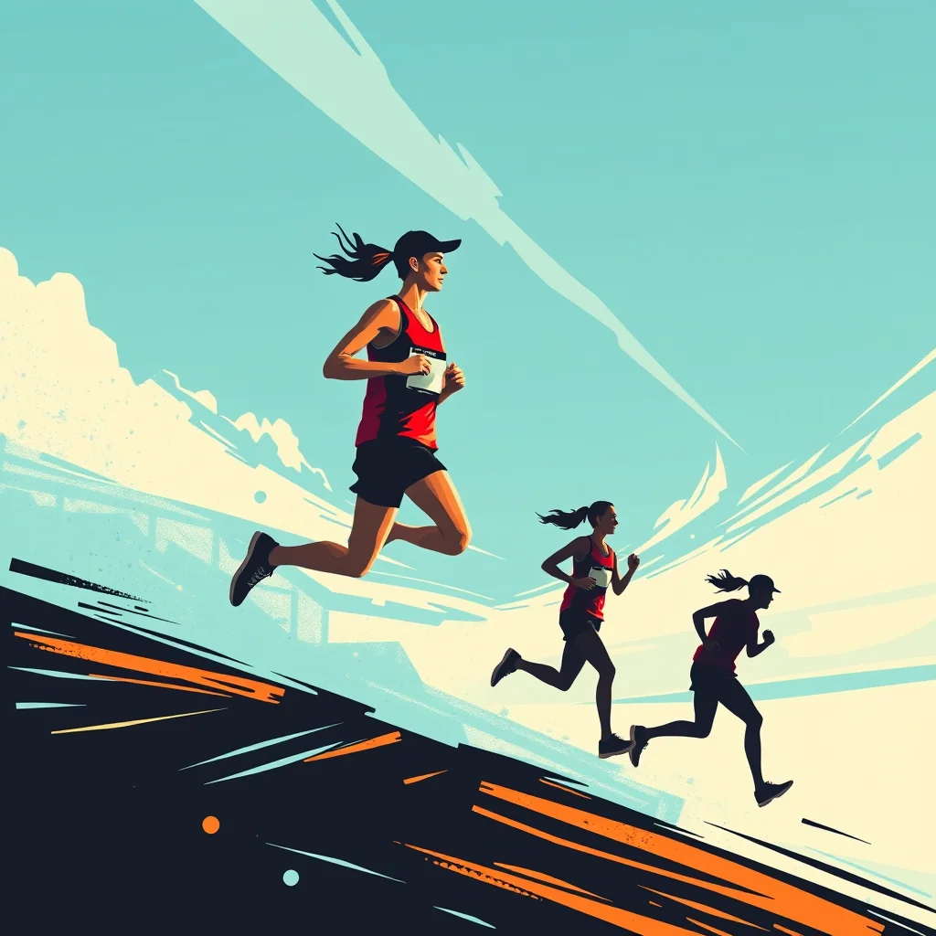 Artistic representation for Boost your marathon success: incorporate smaller races into your training