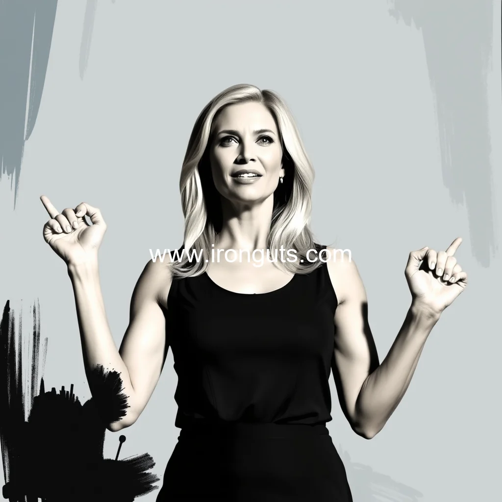 Artistic representation for Ivanka Trump demonstrates the five weight lifting workouts she does