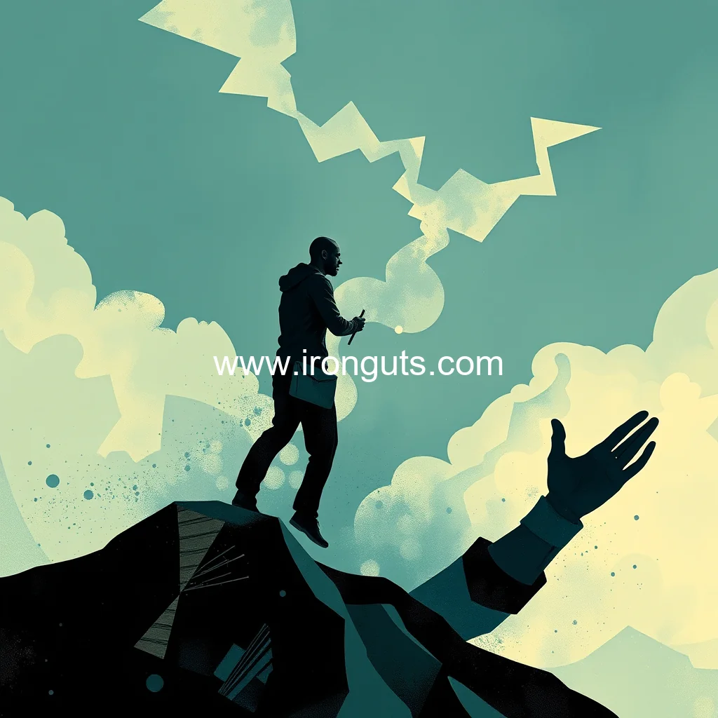 Artistic representation for Embracing discomfort : why modern men need to seek out challenges .