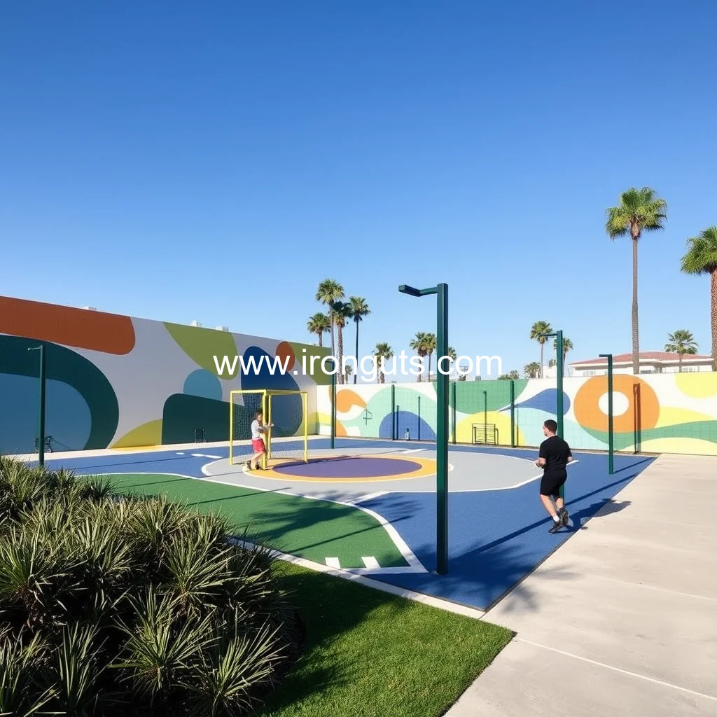 Artistic representation for Manhattan Beach opens National Fitness Court at Polliwog Park