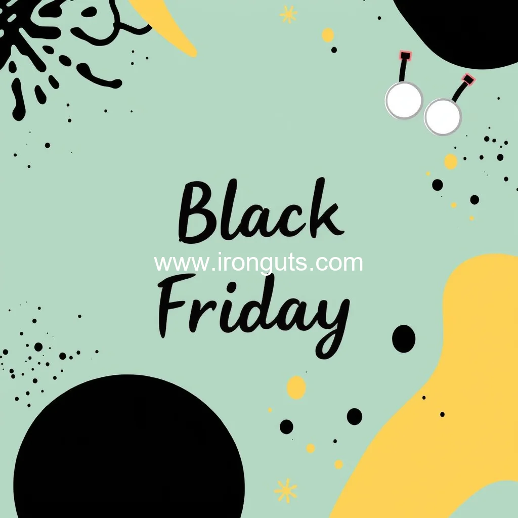 Artistic representation for Top 12 black friday fitness savings: gym gear, apps, and more deals 2024!