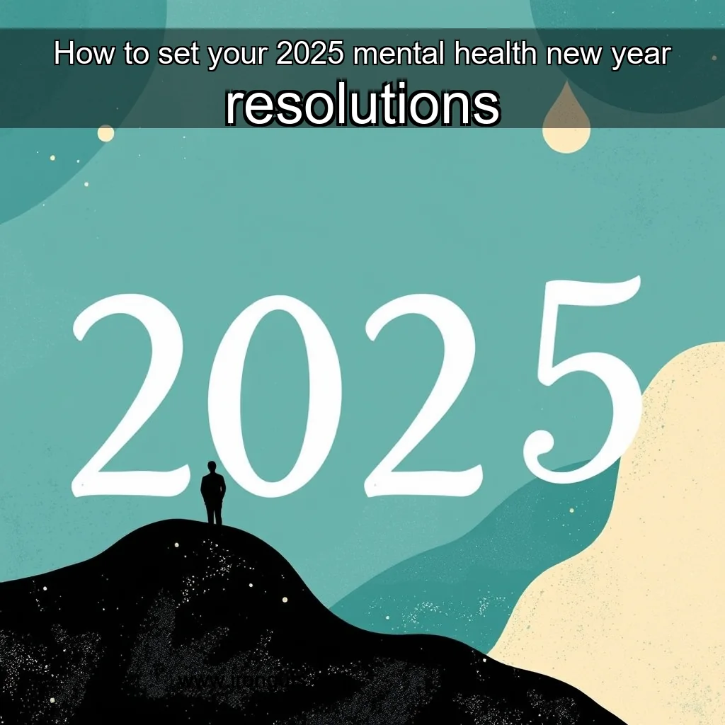 Artistic representation for How to set your 2025 mental health new year resolutions