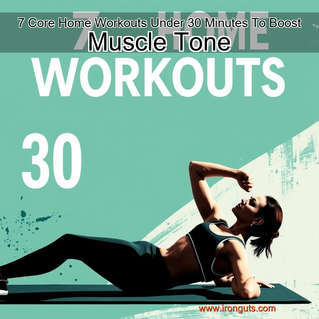 Artistic representation for 7 Core Home Workouts Under 30 Minutes To Boost Muscle Tone