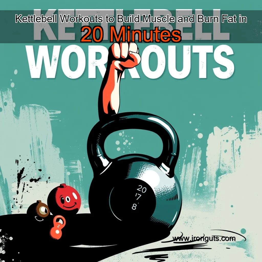 Artistic representation for Kettlebell Workouts to Build Muscle and Burn Fat in 20 Minutes