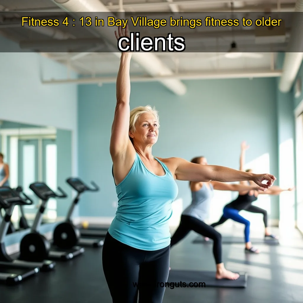 Artistic representation for Fitness 4 : 13 in Bay Village brings fitness to older clients