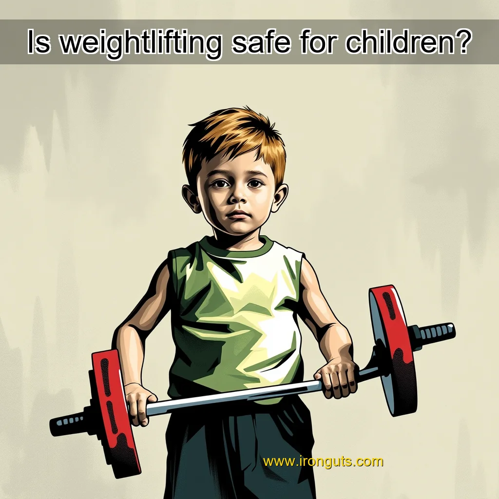 Artistic representation for Is weightlifting safe for children?