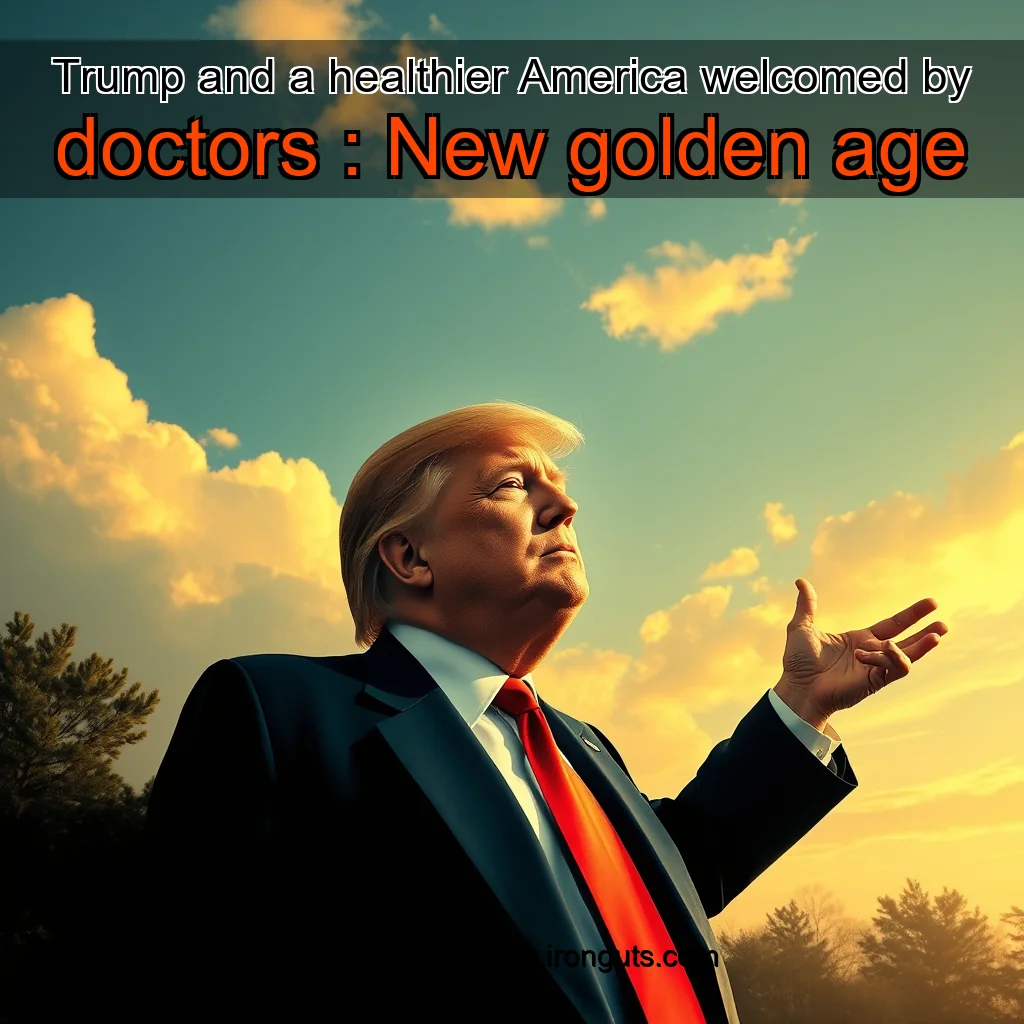 You are currently viewing Trump and a healthier America welcomed by doctors : New golden age