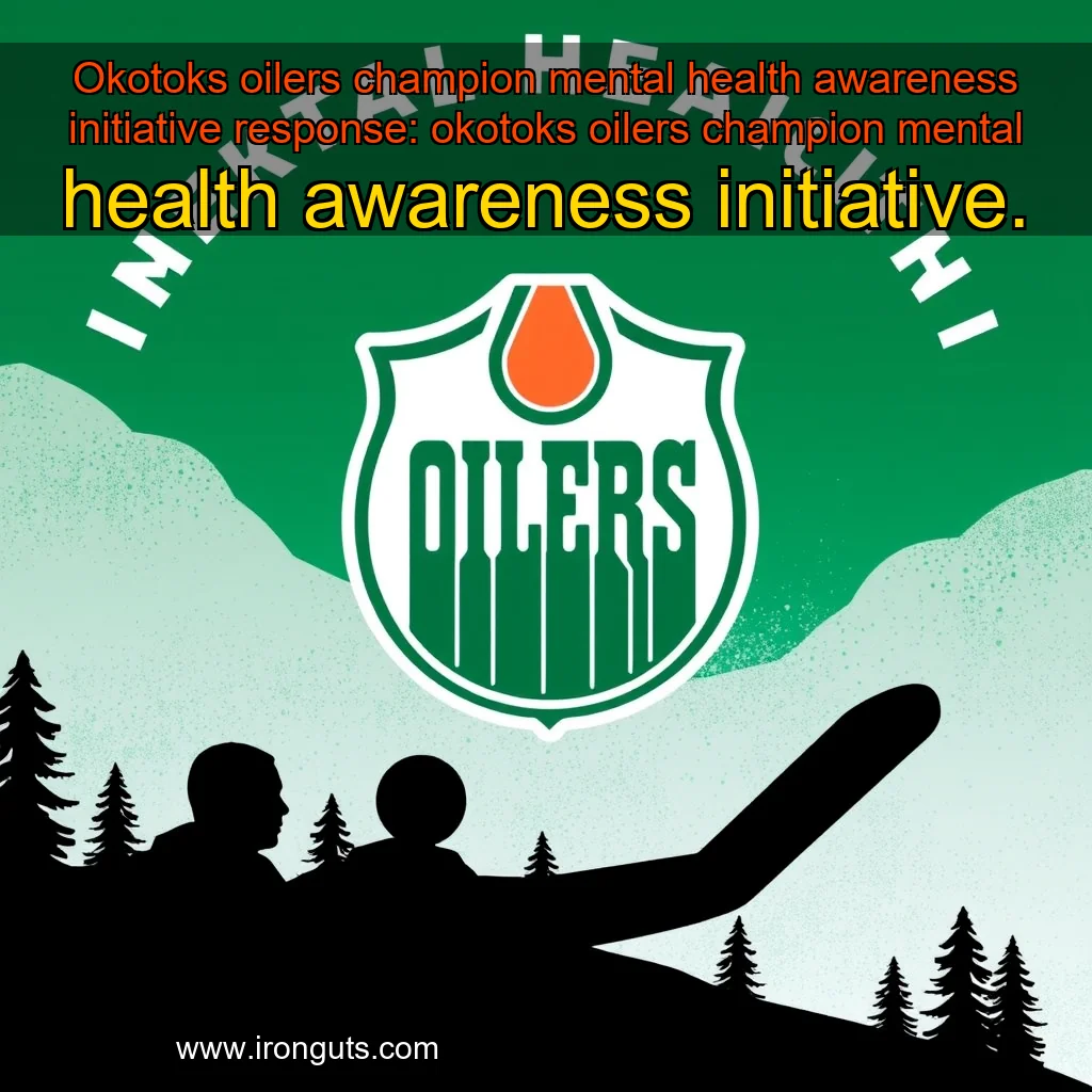 Artistic representation for Okotoks oilers champion mental health awareness initiative response: okotoks oilers champion mental health awareness initiative.