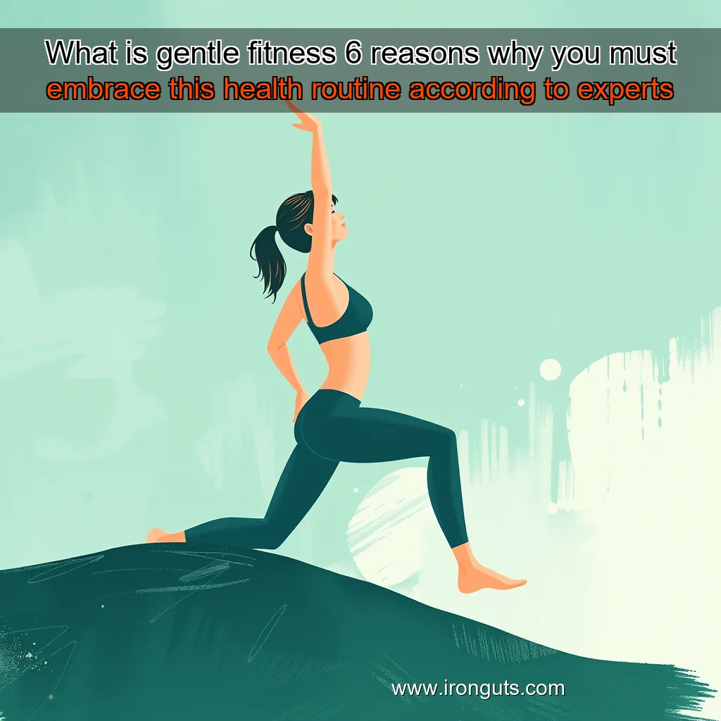 Artistic representation for What is gentle fitness 6 reasons why you must embrace this health routine according to experts