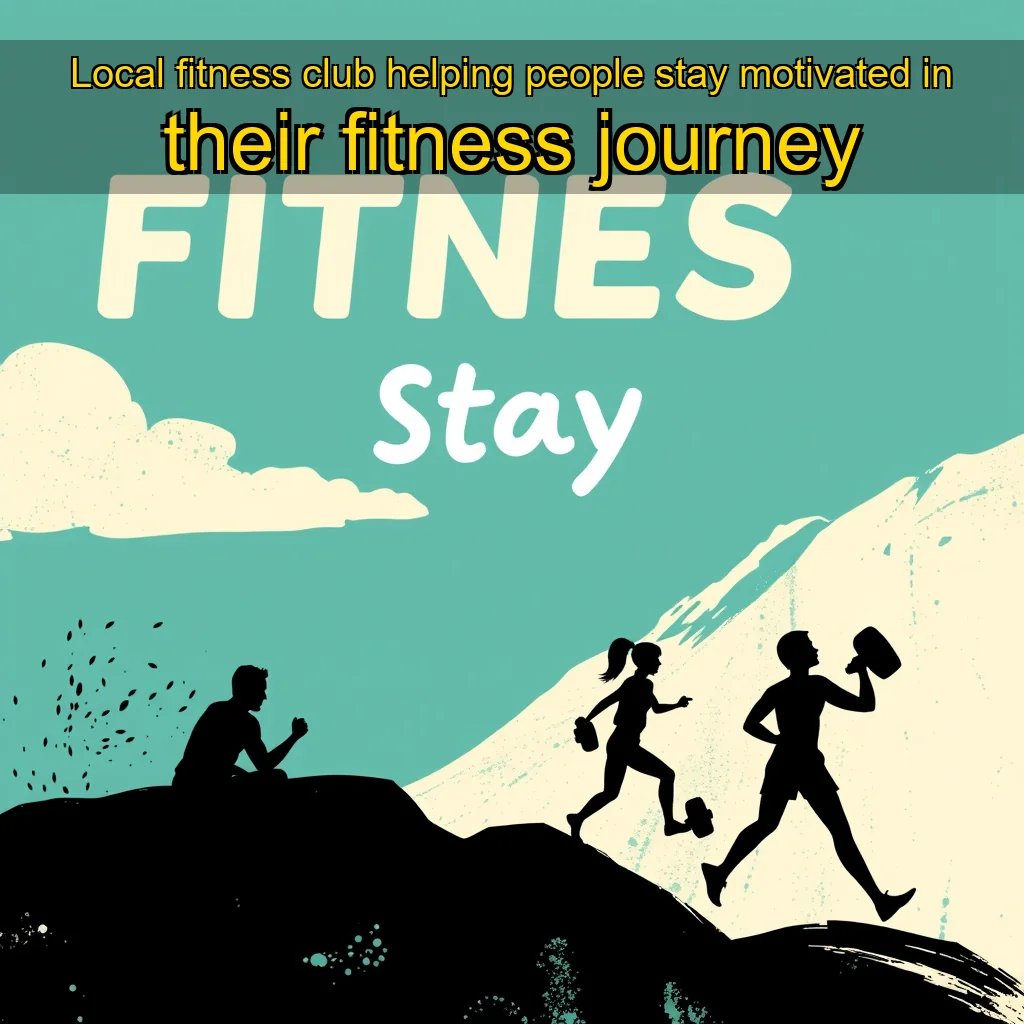 Artistic representation for Local fitness club helping people stay motivated in their fitness journey