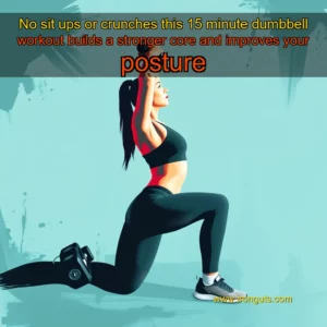 Read more about the article No sit  ups or crunches this 15  minute dumbbell workout builds a stronger core and improves your posture