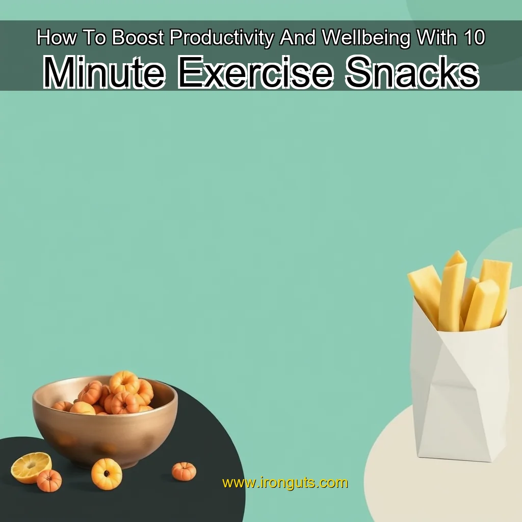 Read more about the article How To Boost Productivity And Wellbeing With 10  Minute Exercise Snacks