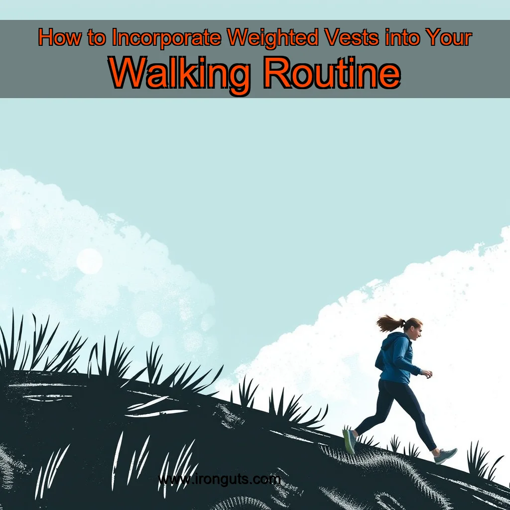 Artistic representation for How to Incorporate Weighted Vests into Your Walking Routine