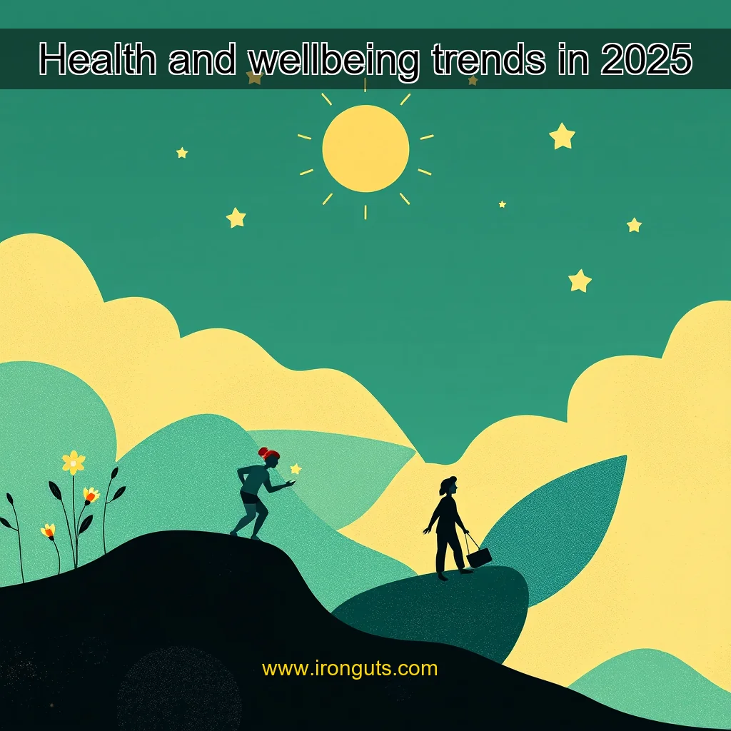 Artistic representation for Health and wellbeing trends in 2025