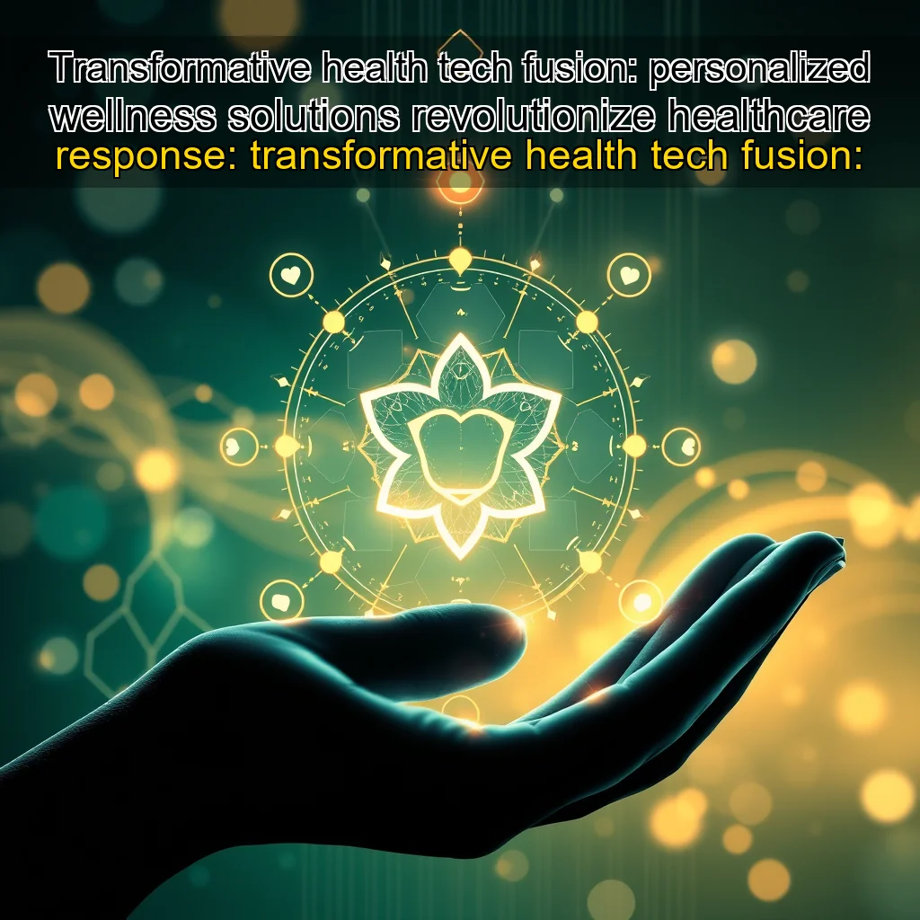 Artistic representation for Transformative health tech fusion: personalized wellness solutions revolutionize healthcare response: transformative health tech fusion: personalized wellness solutions revolutionize healthcare.