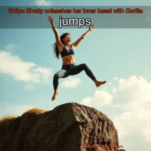 Read more about the article Shilpa Shetty unleashes her inner beast with Gorilla jumps