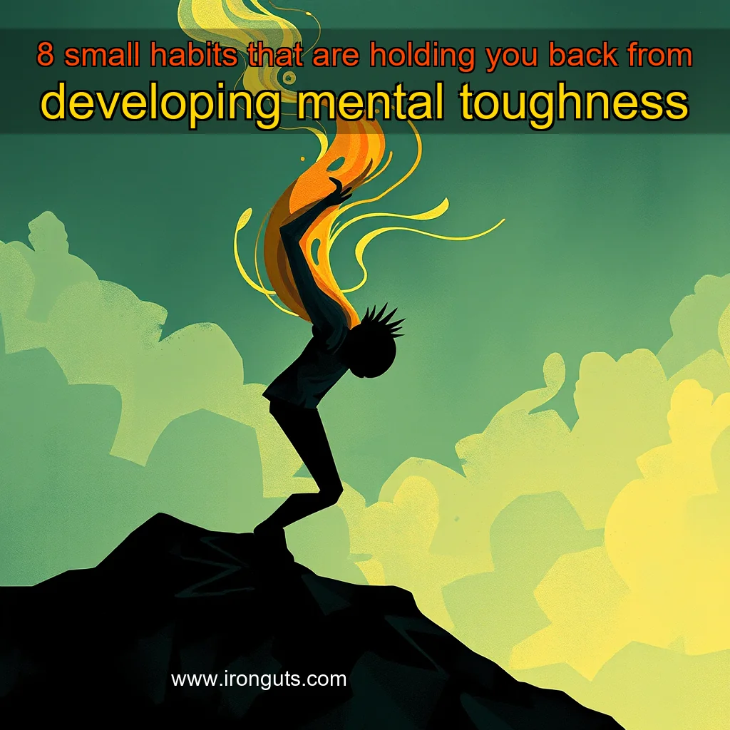 You are currently viewing 8 small habits that are holding you back from developing mental toughness