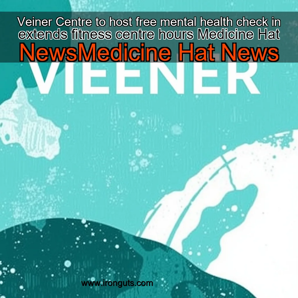 Artistic representation for Veiner Centre to host free mental health check in extends fitness centre hours Medicine Hat NewsMedicine Hat News