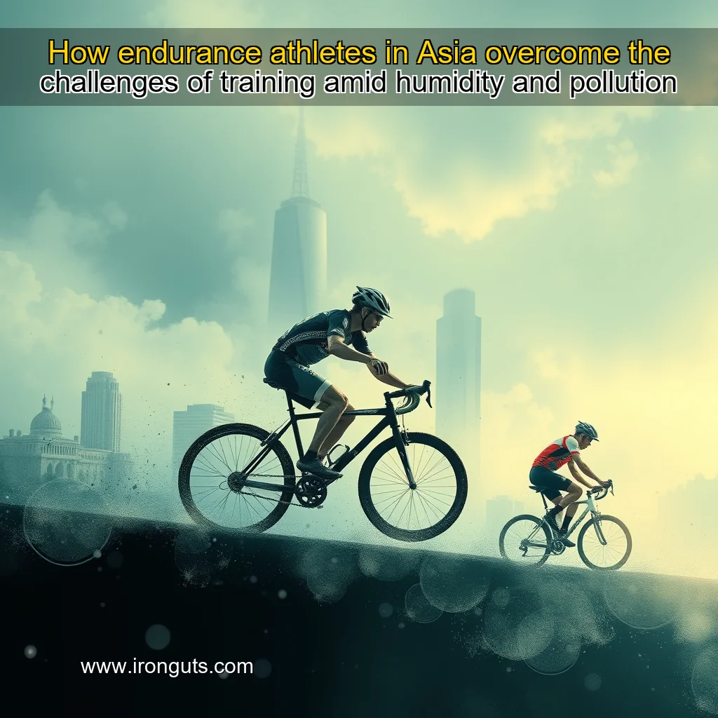 Artistic representation for How endurance athletes in Asia overcome the challenges of training amid humidity and pollution