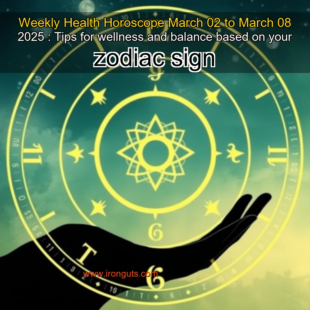Read more about the article Weekly Health Horoscope March 02 to March 08  2025 : Tips for wellness and balance based on your zodiac sign