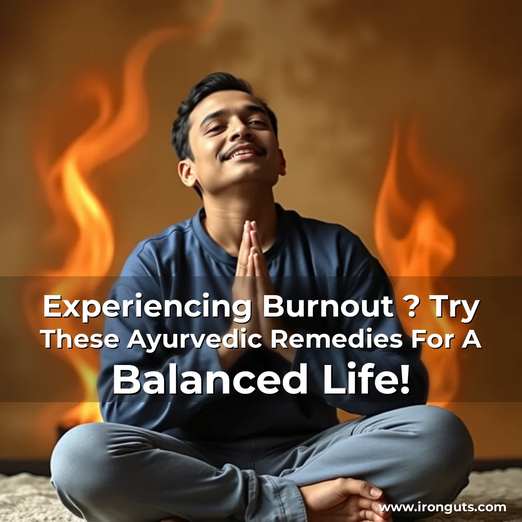 Artistic representation for Experiencing Burnout ? Try These Ayurvedic Remedies For A Balanced Life!