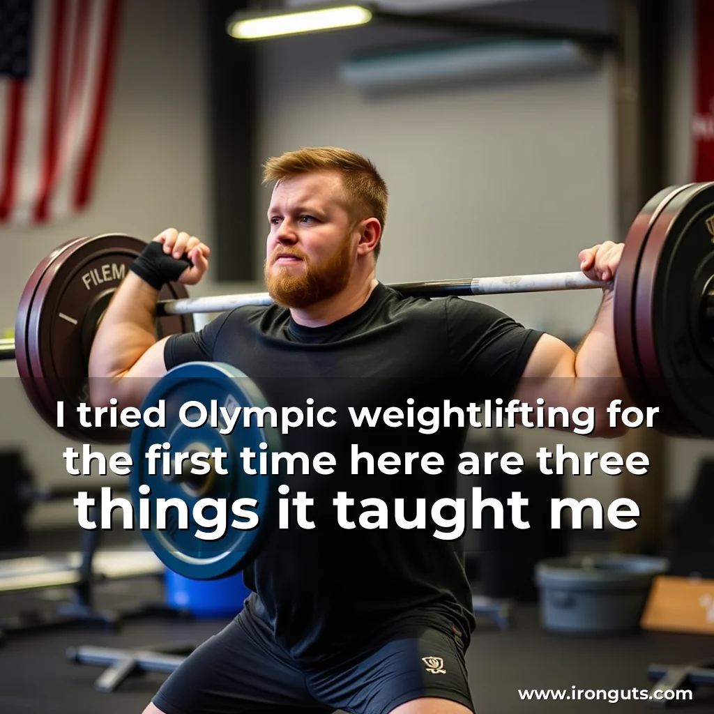 You are currently viewing I tried Olympic weightlifting for the first time  here are three things it taught me