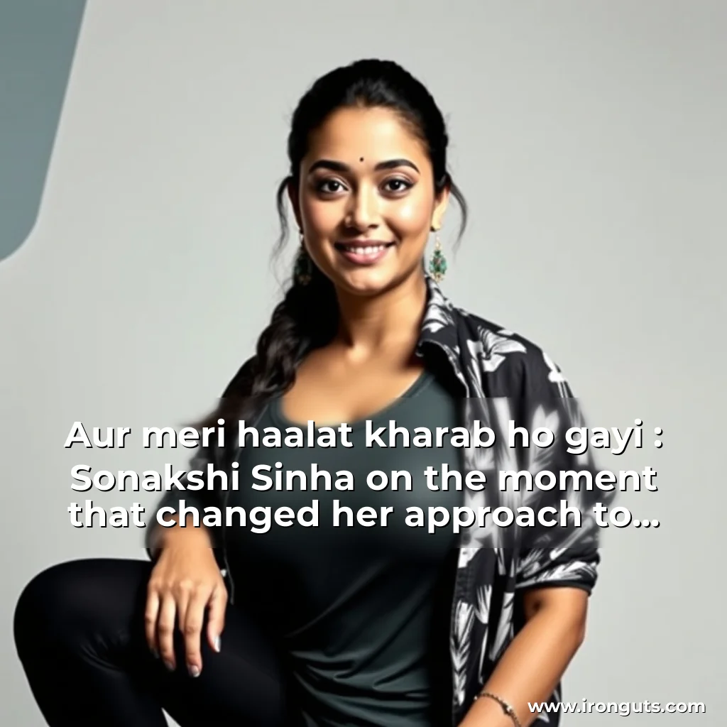 Read more about the article Aur meri haalat kharab ho gayi : Sonakshi Sinha on the moment that changed her approach to fitness  Fitness News