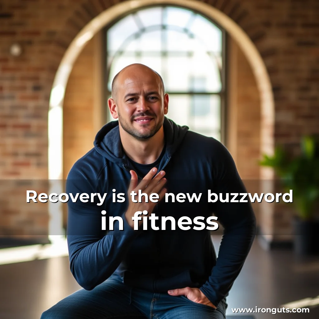 Artistic representation for Recovery is the new buzzword in fitness