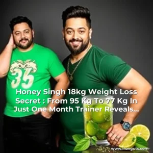 Read more about the article Honey Singh 18kg Weight Loss Secret : From 95 Kg To 77 Kg In Just One Month  Trainer Reveals Special Green Drink   Health News
