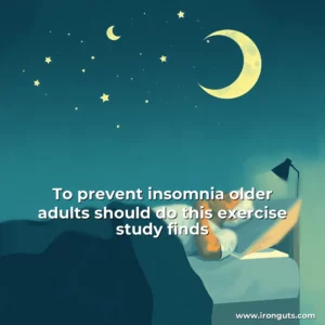Read more about the article To prevent insomnia  older adults should do this exercise  study finds