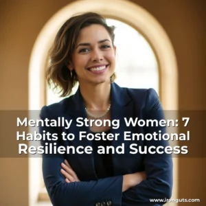 Artistic representation for Mentally Strong Women: 7 Habits to Foster Emotional Resilience and Success