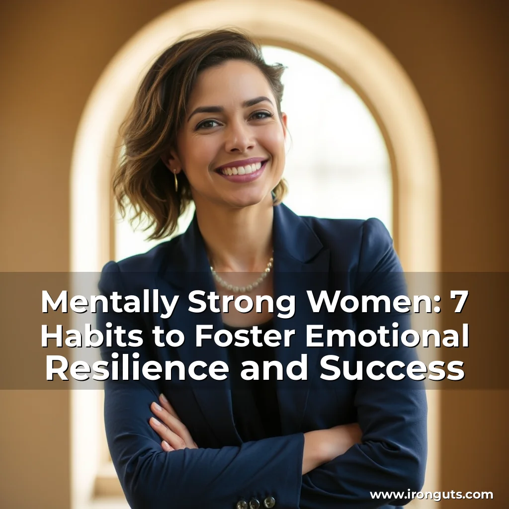 You are currently viewing Mentally Strong Women: 7 Habits to Foster Emotional Resilience and Success
