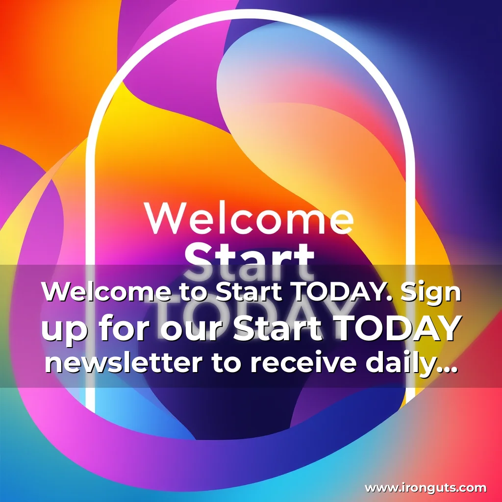 You are currently viewing Welcome to Start TODAY. Sign up for our Start TODAY newsletter to receive daily inspiration sent to your inbox — and join us on Instagram!