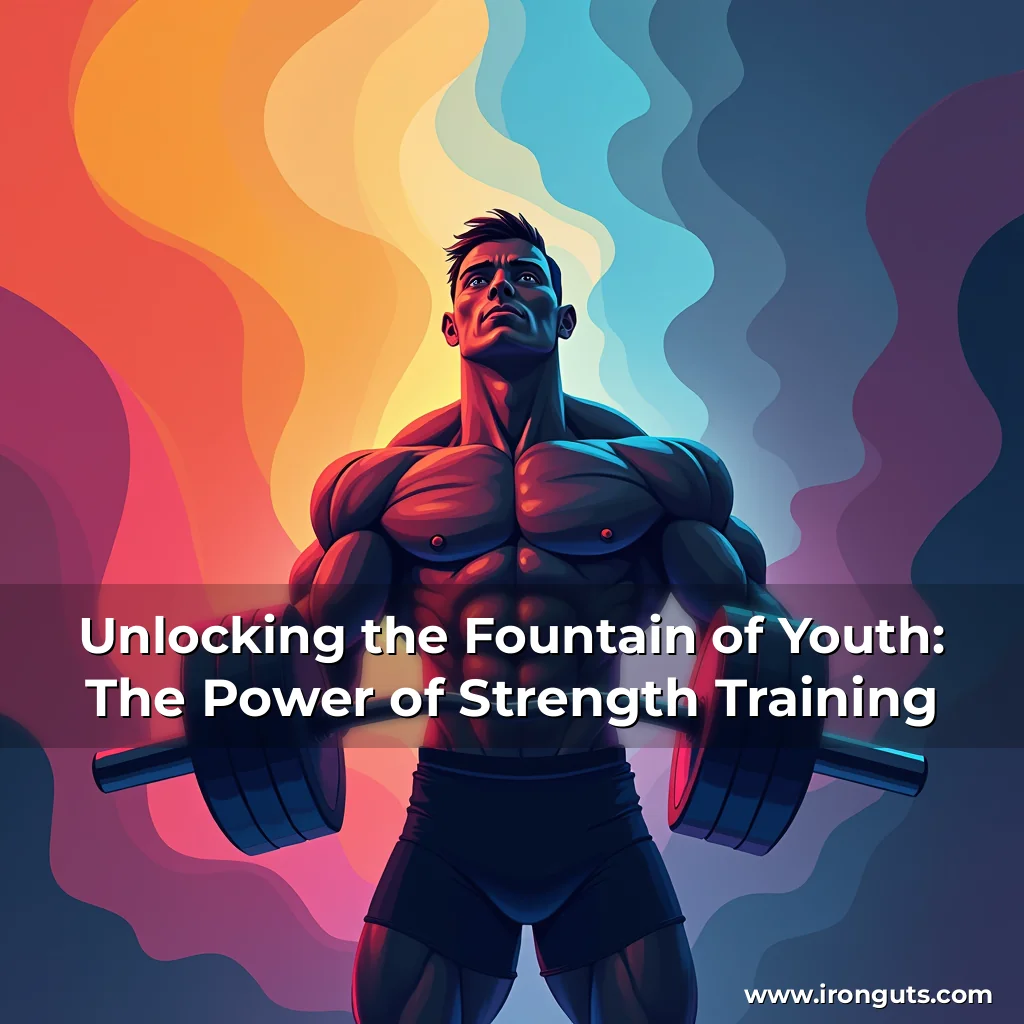 Artistic representation for Unlocking the Fountain of Youth: The Power of Strength Training